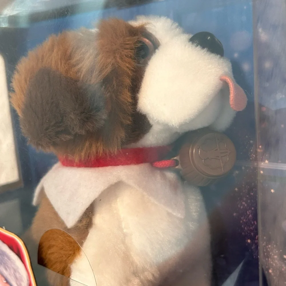 Elf Pet Saint Bernard & Pet Carry Case New in Boxes Christmas Holiday Tradition
